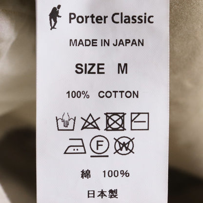 PORTER CLASSIC 22SS Gabardine Slim Pants Beige Size M