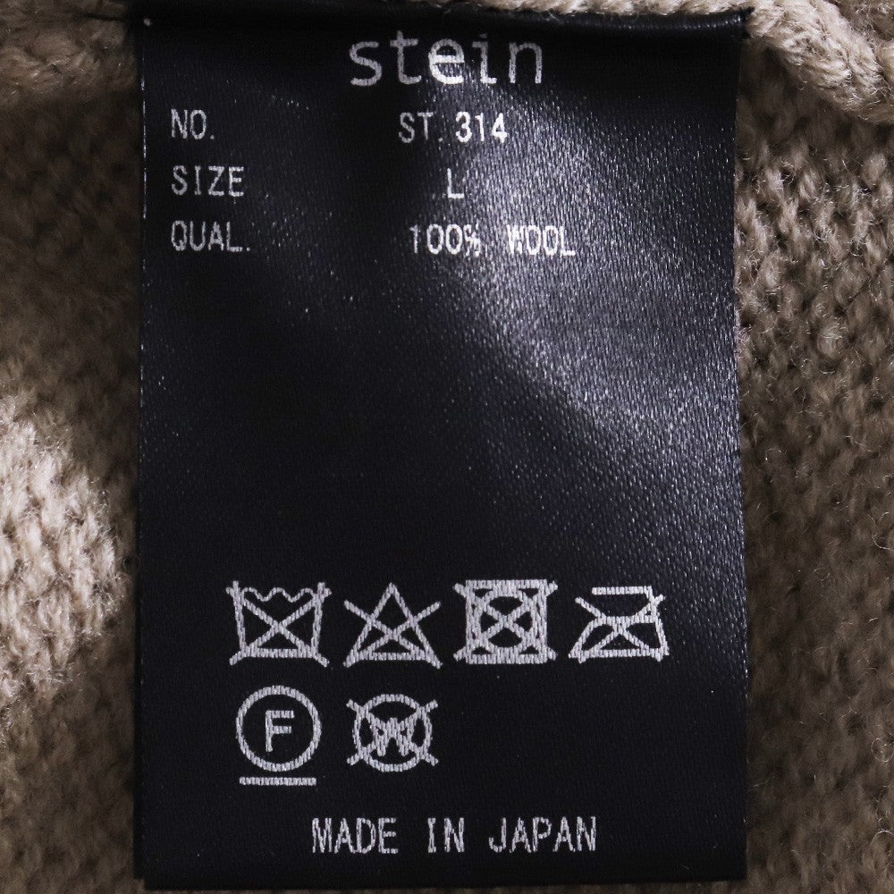 STEIN 21AW Oversized Impression High Neck Knit Beige Size L