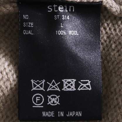 STEIN 21AW Oversized Impression High Neck Knit Beige Size L