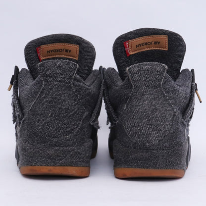 Levi's Nike Air Jordan 4 Retro Denim Sneakers Size 25.5cm