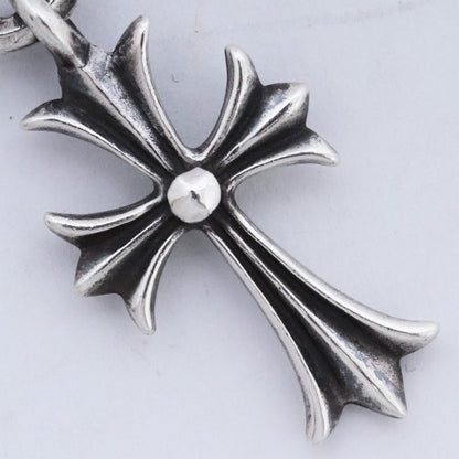Chrome Hearts Old Tiny CH Cross Silver Charm Size F