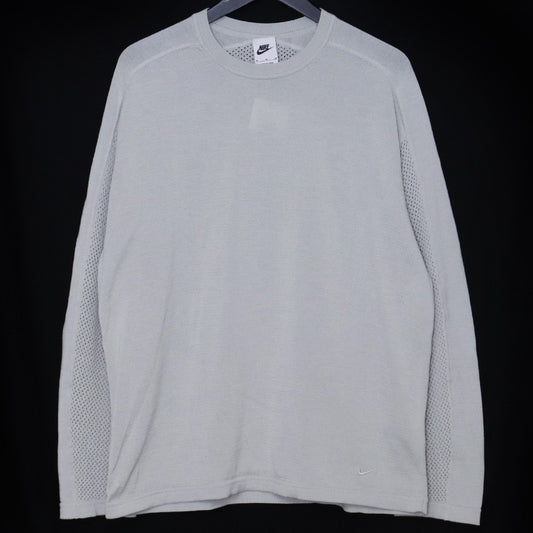 Stussy x Nike 24AW Gray Back Logo Knit Size M