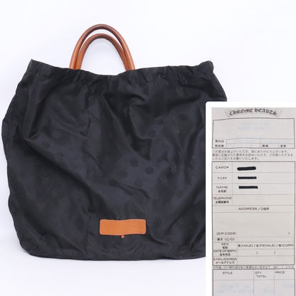 CHROME HEARTS FS Tote Cemetery Cross Bag Brown Size F