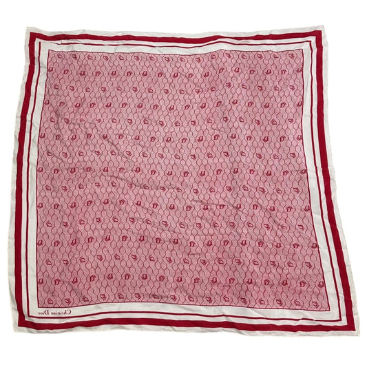 Christian Dior Old Square Line Silk Scarf