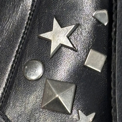 Mixed-Stud Leather Shoes x COMME des GARCONS Mixed-Stud Sneakers Black Size 22CM