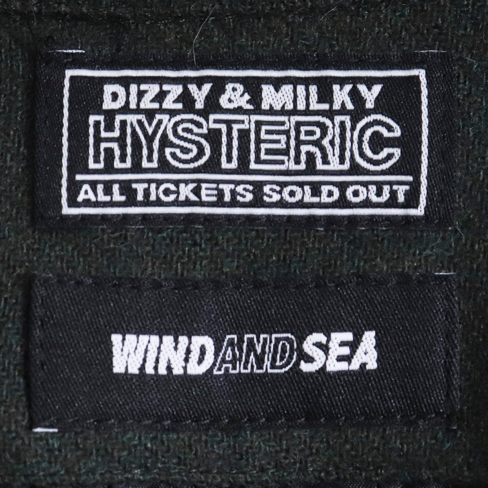 Hysteric Glamour WIND AND SEA 3rd Wool Shirt Khaki Size L