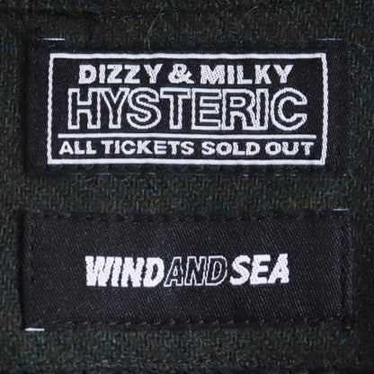 Hysteric Glamour WIND AND SEA 3rd Wool Shirt Khaki Size L