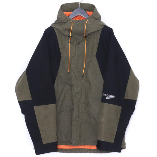 READY MADE 19SS 2TONE Mountain Parka Khaki Black Hoodie Size 2