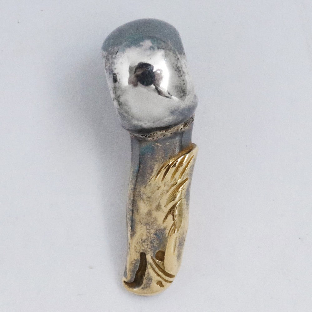 TARO WASHIMI Eagle Head Gold Silver Beads 2PC Size F