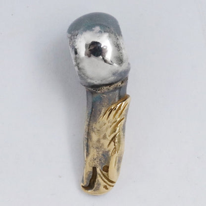 TARO WASHIMI Eagle Head Gold Silver Beads 2PC Size F
