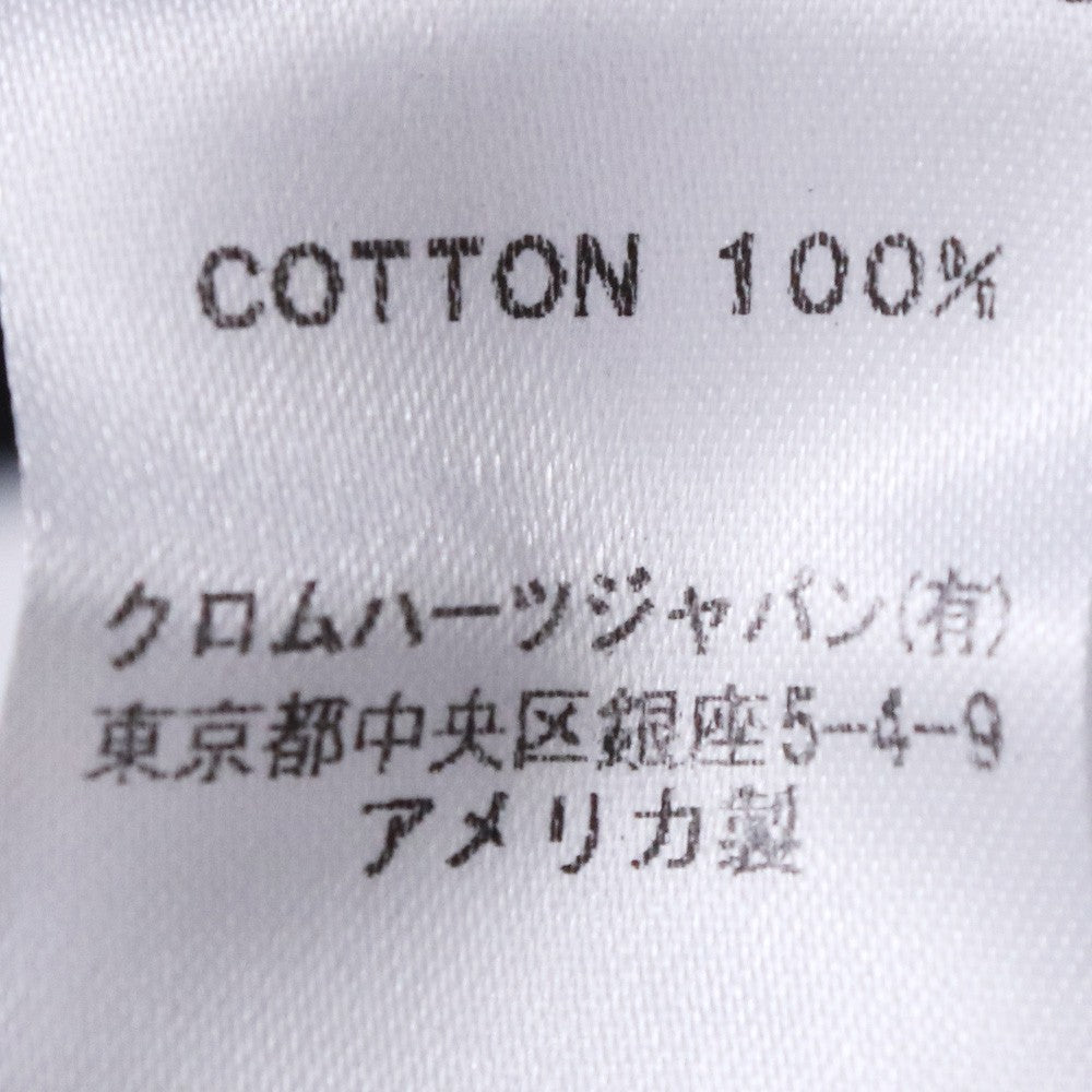 CHROME HEARTS Old Scroll Label Collar T-Shirt White Size M