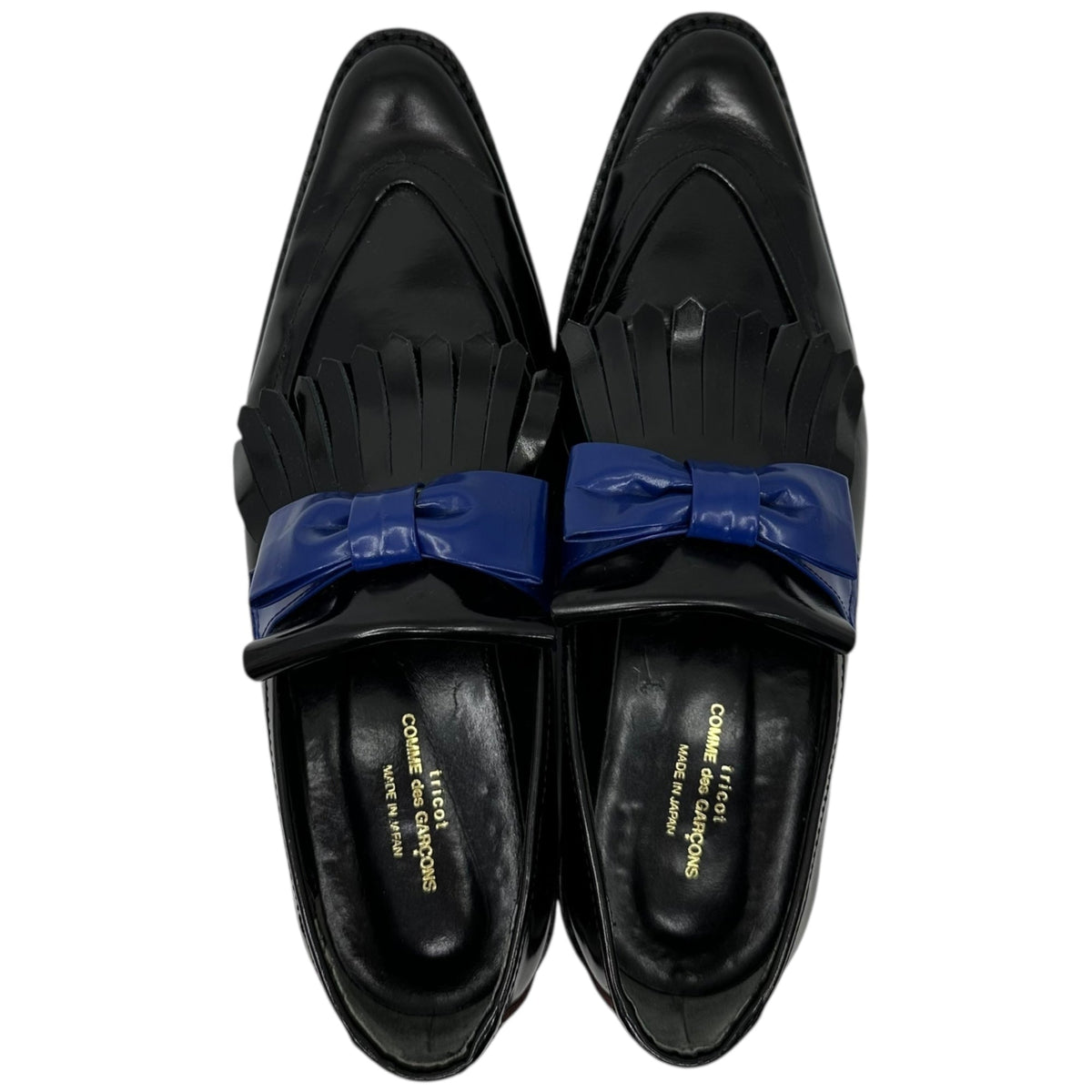 tricot COMME des GARCONS Pointed Leather Loafers Size 24CM