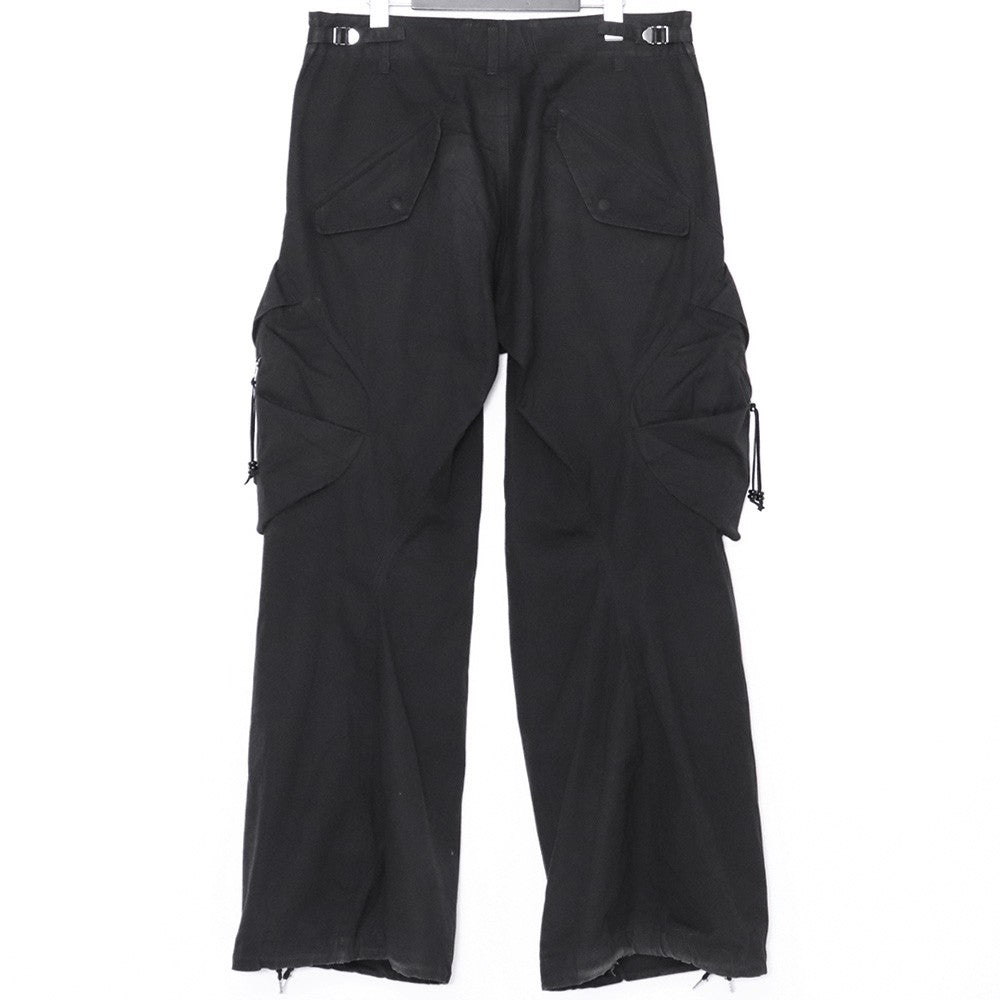 NVRFRGT 24AW 3D Twisted Cargo Pants Black Size 2