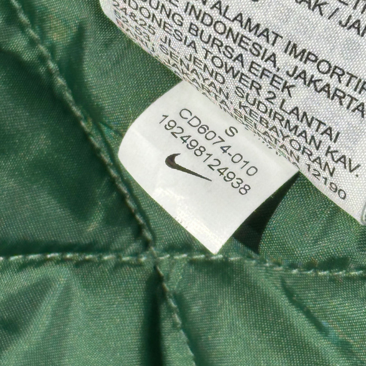 SUPREME x Nike 19SS Hooded Nylon Jacket Black Size S