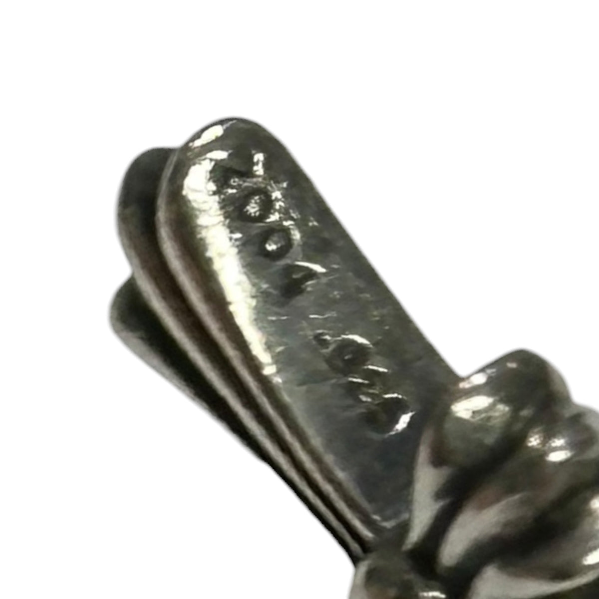 CHROME HEARTS CH Cross Baby Fat 18" Roll Necklace Silver