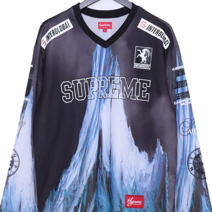 SUPREME 21AW Black Mountain Hockey Jersey T-Shirt Size S