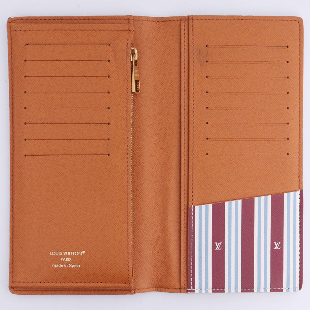 Louis Vuitton Portefeuille Brazza Wallet White Size F