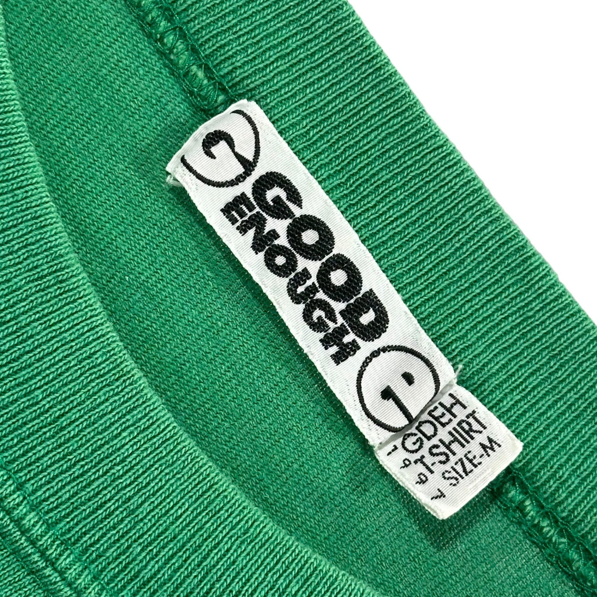 GOODENOUGH 97s One-Point G-Logo T-Shirt Green Size M