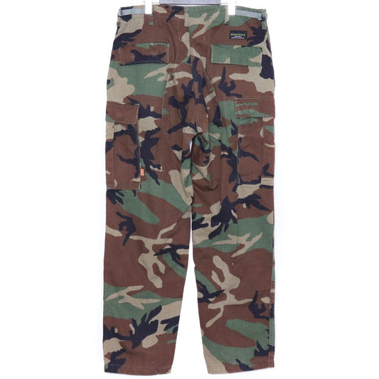 INNOCENCE NY Remake Camo Cargo Pants Khaki Brown Size L