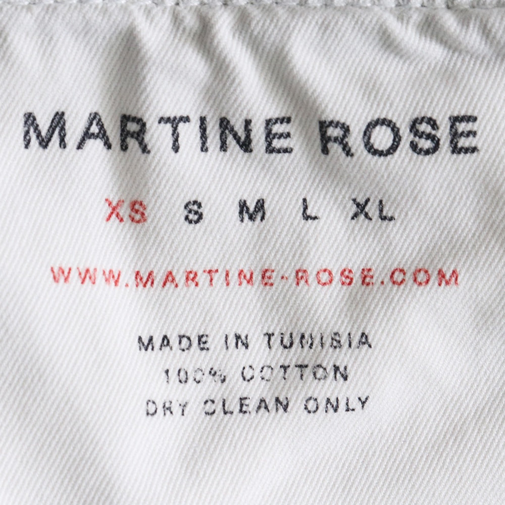 MARTINE ROSE Paint Print Straight Jeans Blue Size XS