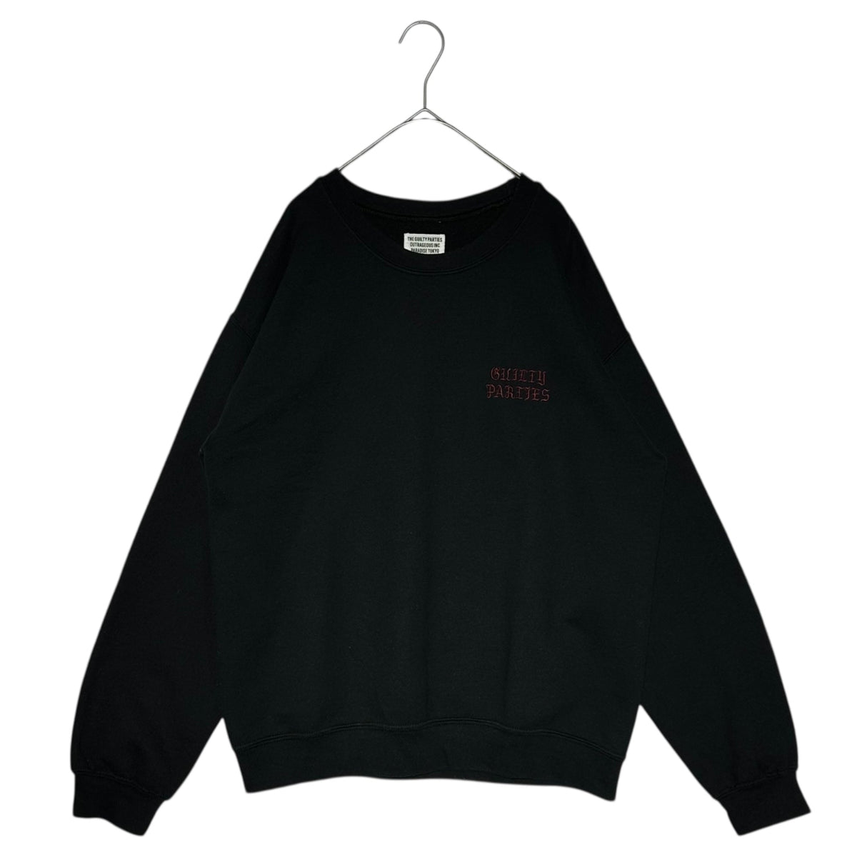 WACKO MARIA One-Point Logo Sweatshirt Black Size M
