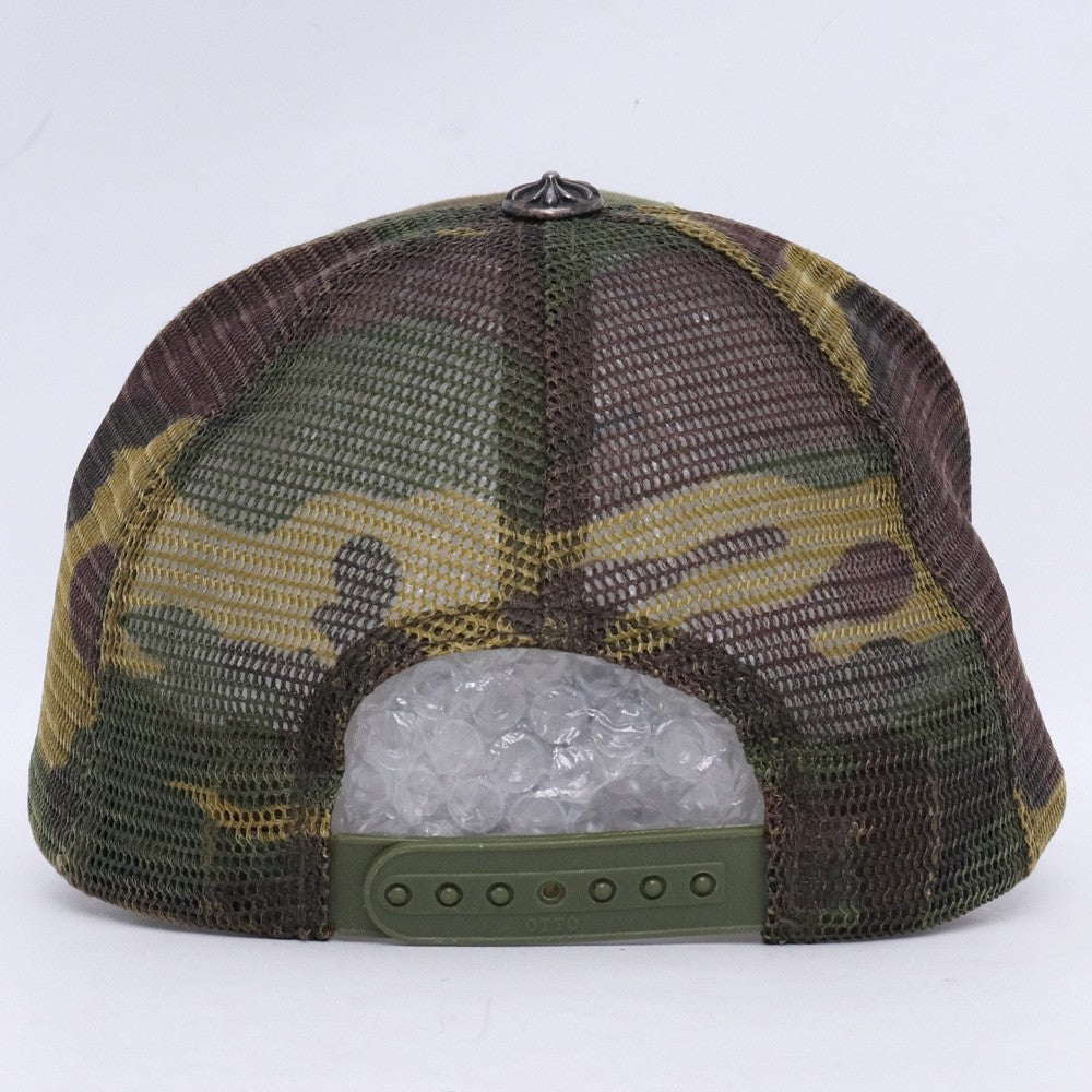 CHROME HEARTS FUCK Patch Camo Trucker Cap Size F