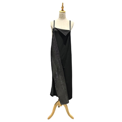JUNYA WATANABE 25AW Croc Eco-Leather Jumpsuit Black Size XS