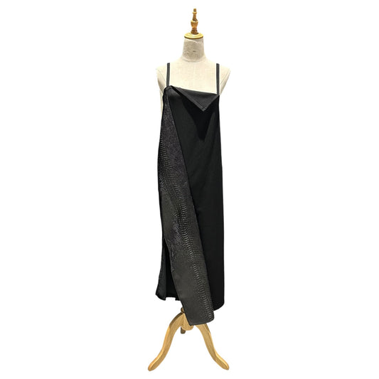 JUNYA WATANABE 25AW Croc Eco-Leather Jumpsuit Black Size XS