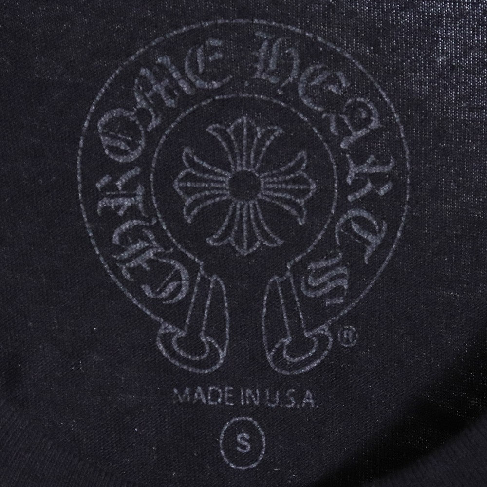 CHROME HEARTS Horseshoe Print Pocket T-Shirt Black Size S