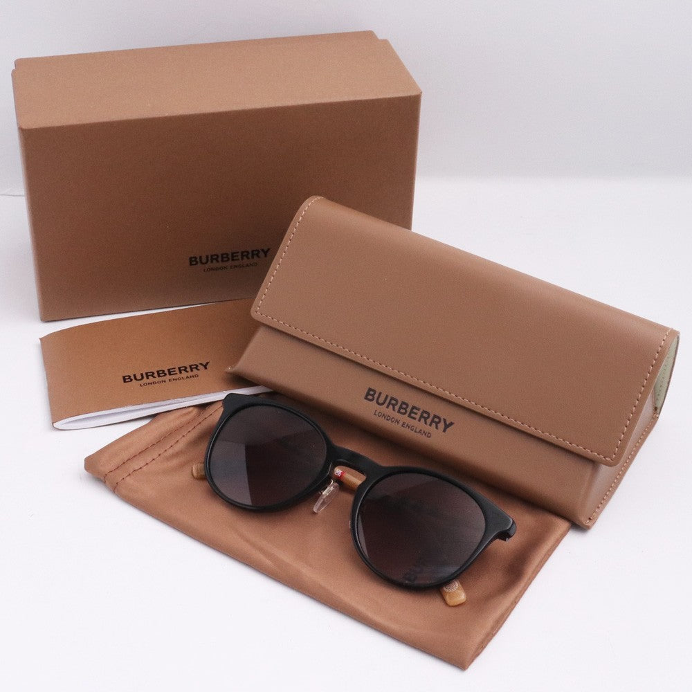Burberry Black Brown Check Sunglasses Size F
