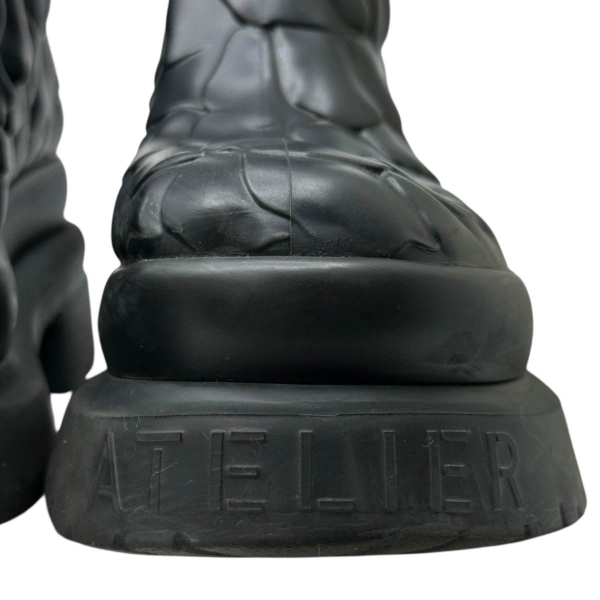 VALENTINO Atelier 03 Rose Rubber Platform Rain Boots Size 38
