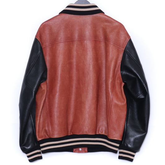 CELINE 22AW Grained Calfskin Teddy Jacket Brown Size 44