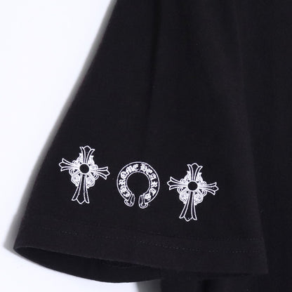 CHROME HEARTS Horseshoe T Bar Logo T-Shirt Black Size M