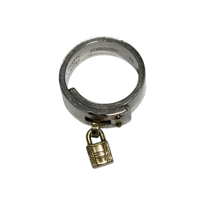 HERMES Silver Gold Kelly Ring AG925 AU750 Size JP 13