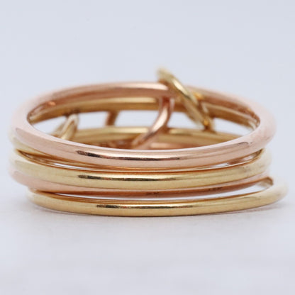 SPINELLI KILCOLLIN 18KYG 18KRG Gold Ring Size ONE SIZE