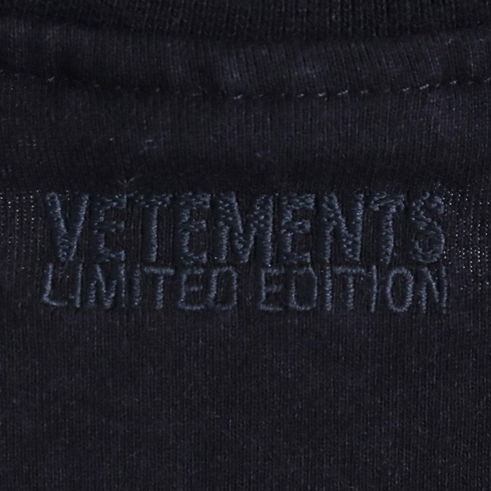 VETEMENTS 21SS Think Differently Logo T-Shirt Black Size S