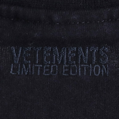 VETEMENTS 21SS Think Differently Logo T-Shirt Black Size S