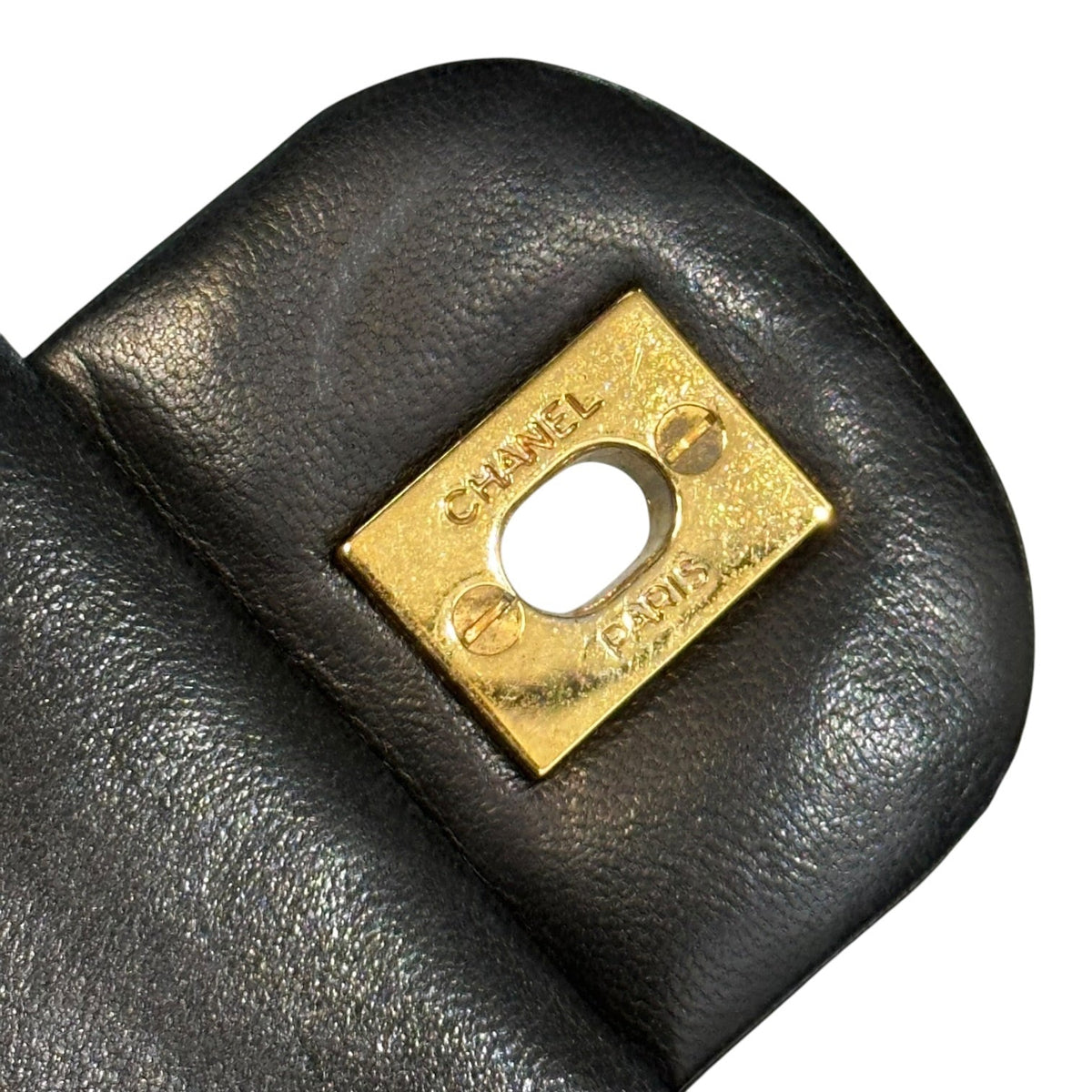 CHANEL 90s Vintage Matelasse Flap Handbag