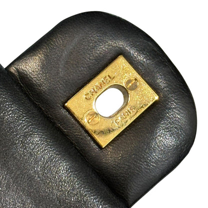 CHANEL 90s Vintage Matelasse Flap Handbag