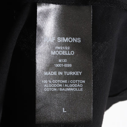 RAF SIMONS 21AW Oversized Printed Holes T-Shirt Black Size L