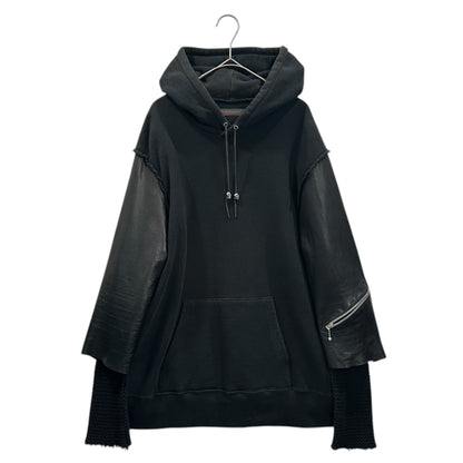 UNDERCOVERISM 03AW Paper Doll Leather Hoodie Black Size M