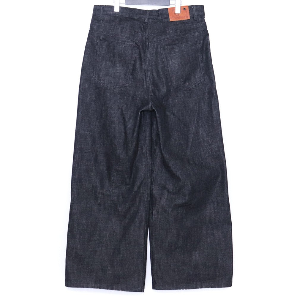 No Faith Studios ULTRA LOOSE FIT JAPANESE DENIM Black Size L