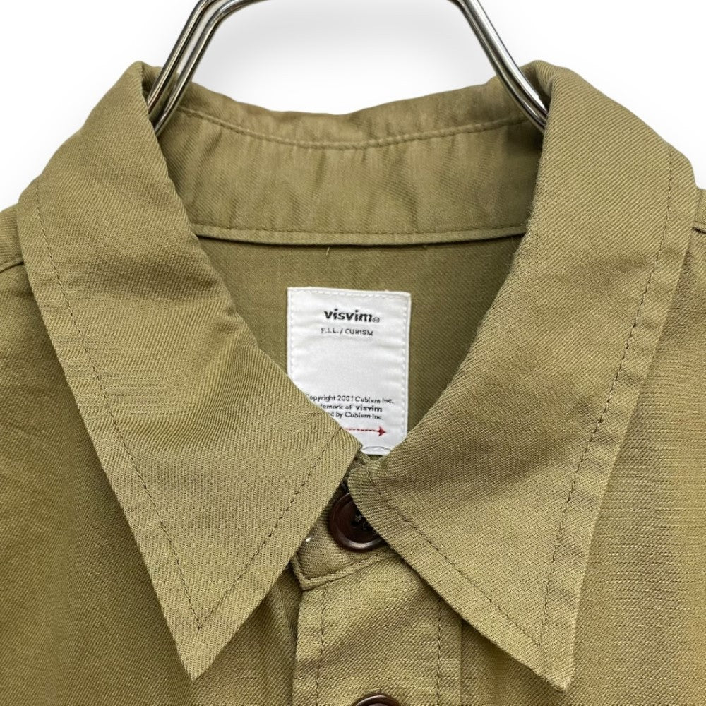 VISVIM 19SS USM ALBACORE SHIRT Long Sleeve Shirt Khaki Size 1