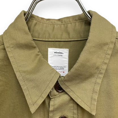 VISVIM 19SS USM ALBACORE SHIRT Long Sleeve Shirt Khaki Size 1