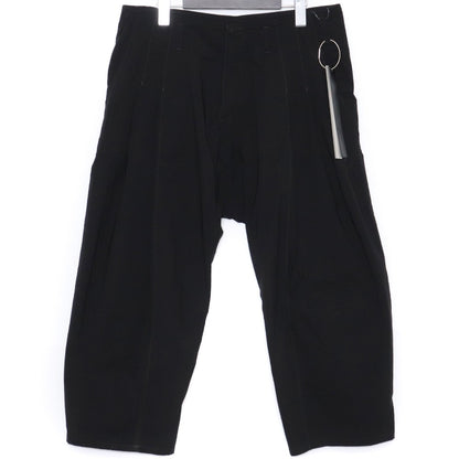 INCARNATION 23SS Nylon Stretch 2-Tuck Pants Black Size S