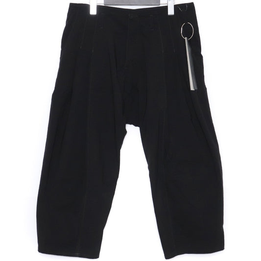 INCARNATION 23SS Nylon Stretch 2-Tuck Pants Black Size S