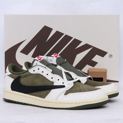 NIKE x TRAVIS SCOTT Air Jordan 1 Olive Sneakers Size 28.5cm