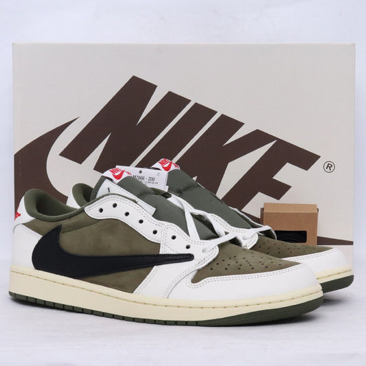 NIKE x TRAVIS SCOTT Air Jordan 1 Olive Sneakers Size 28.5cm