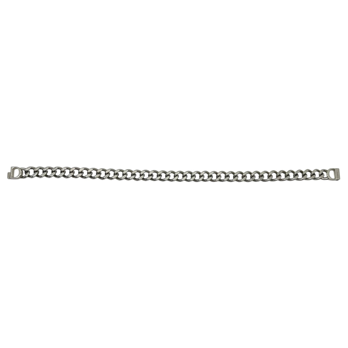Christian Dior CD ICON Chain Link Necklace Silver