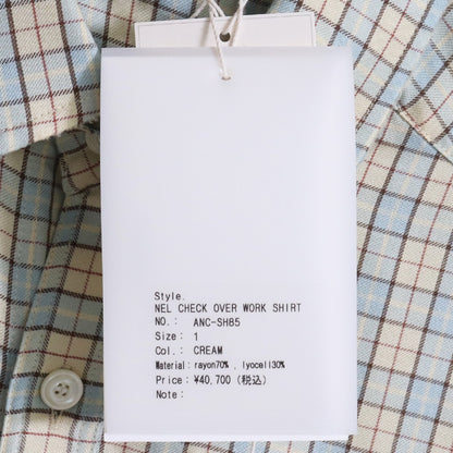 ANCELLM 26SS Nel Check Over Work Shirt Multicolor Size 1